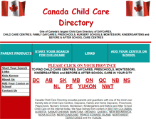 Tablet Screenshot of canadachildcaredirectory.com